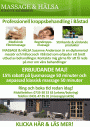 Erbjudande Maj!   15% rabatt p� ljusmassage 50 minuter och anpassad klassisk massage 50 minuter