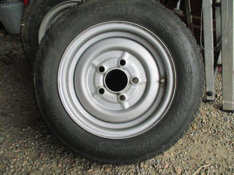 2x Släpvagnshjul, 155/70x12 C