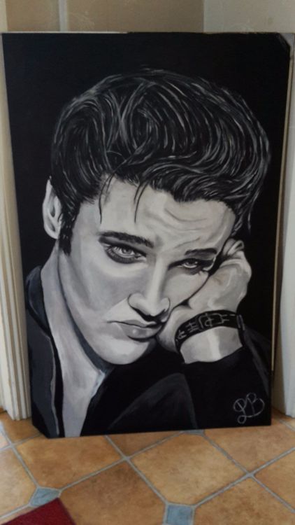 STOR Elvis tavla