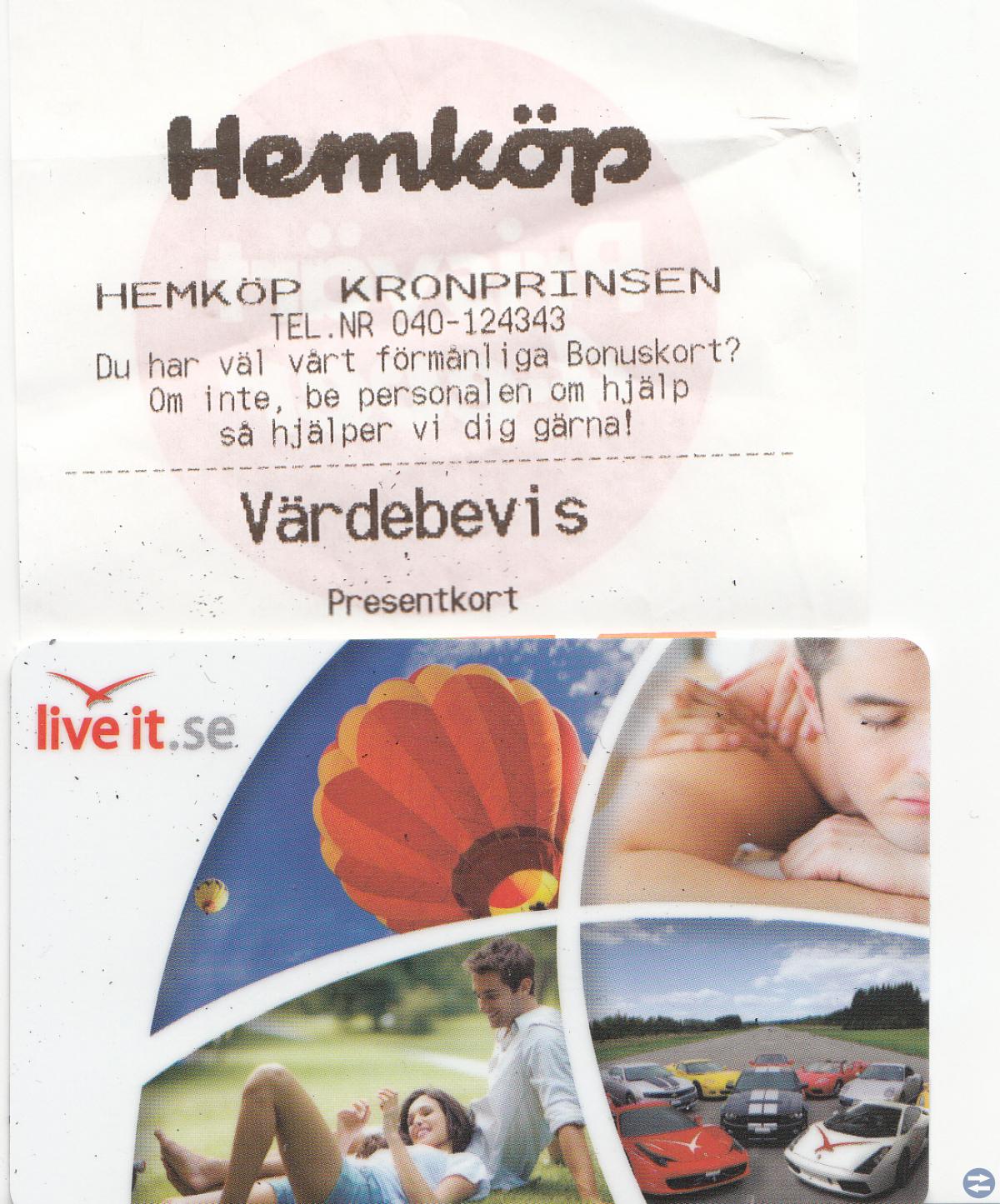 LIVE IT KORT TILL SALU FÖR 72% AV VÄRDE