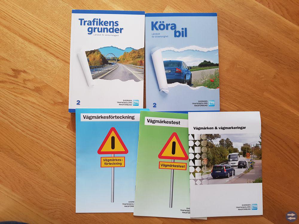 Körkortsböcker, komplett paket