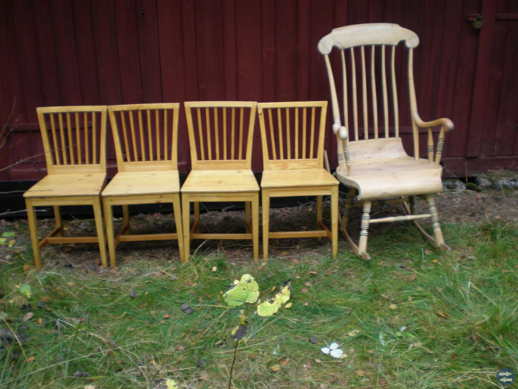 LEKSSANDS STOLAR och GUNGSTOL.