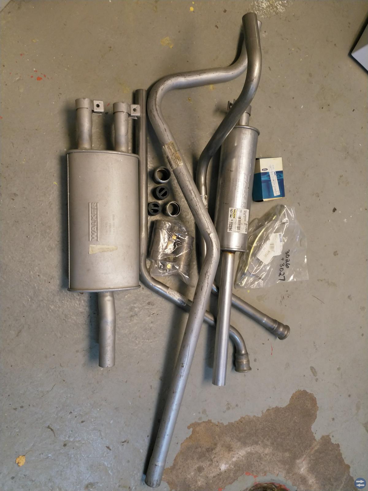 Komplett avgassystem Ford Taunus 17M P5 1964-1967