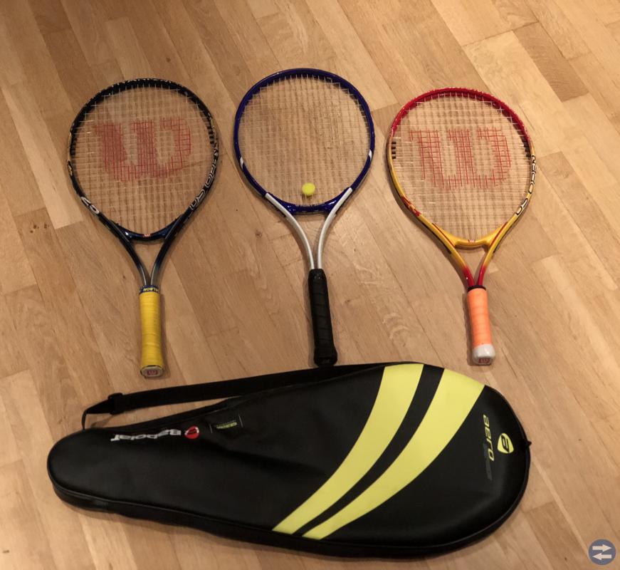 Tennisrack med förvaringsväska