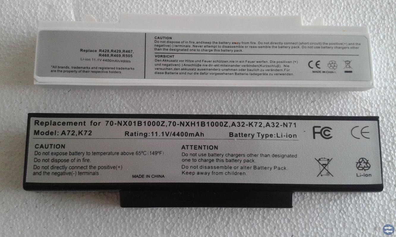 Laptop batteri ASUS,SAMSUNG