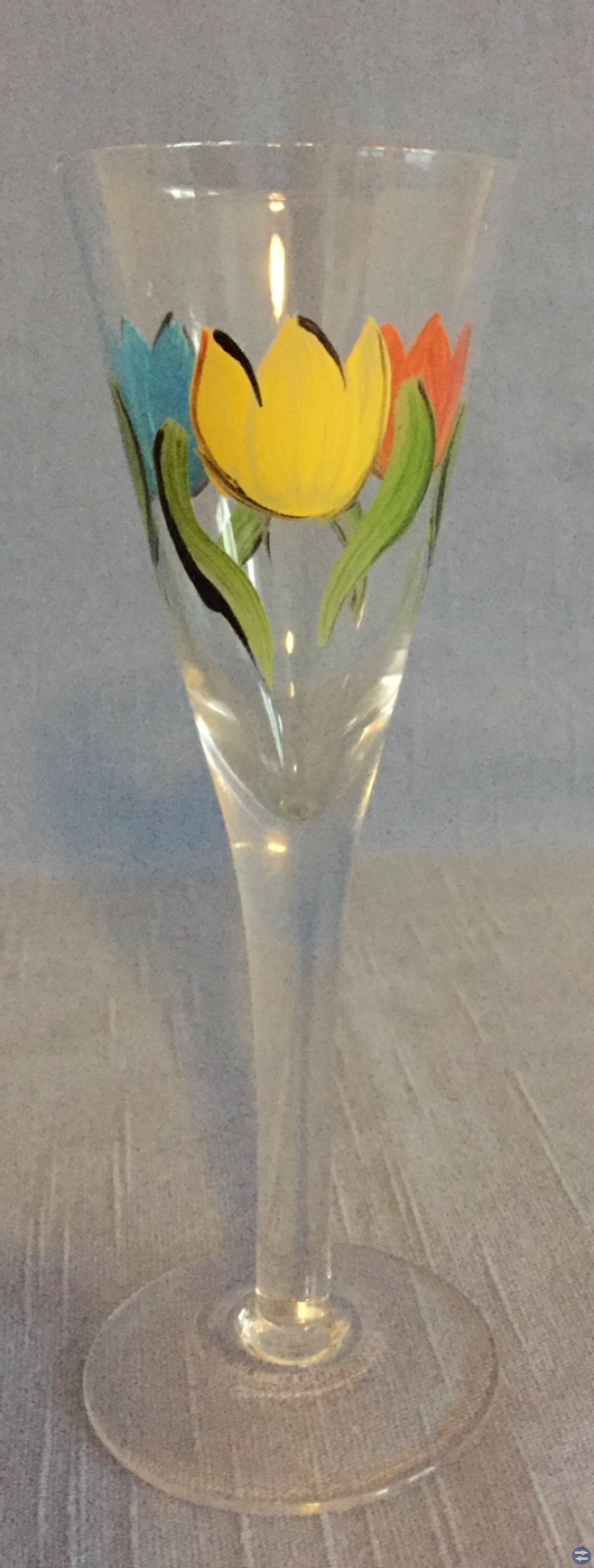 Snapsglas handmålade
