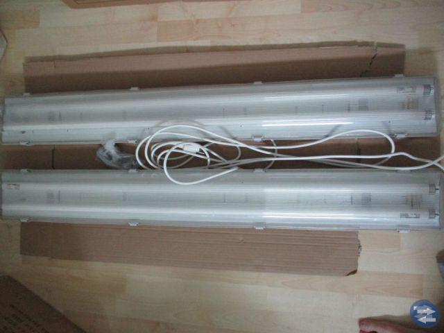 2 st. Lysrörsarmatur 2X36W Ip65