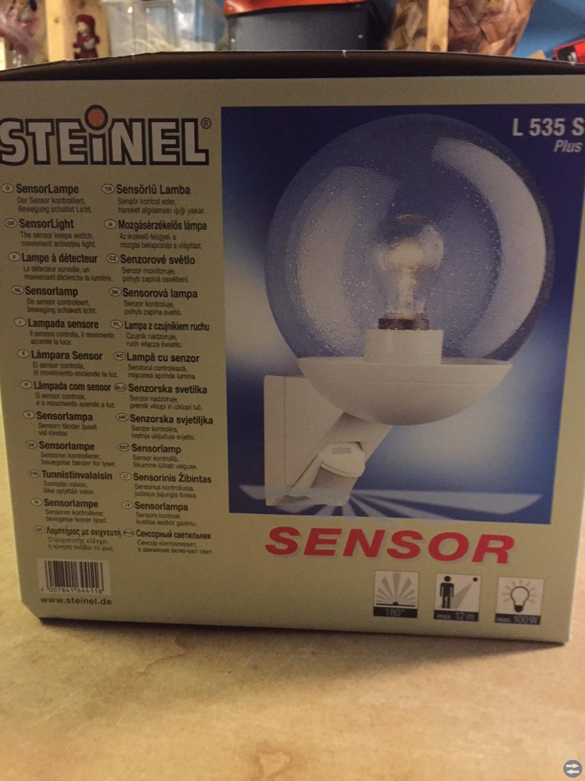 Steinel utelampa med sensor NY
