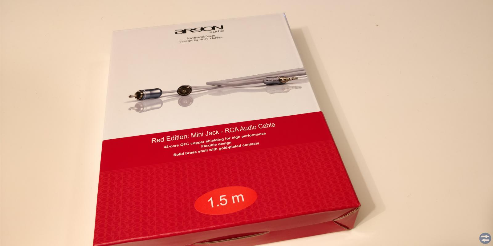 Argon Red Edition: Mini Jack - RCA Audio Cable