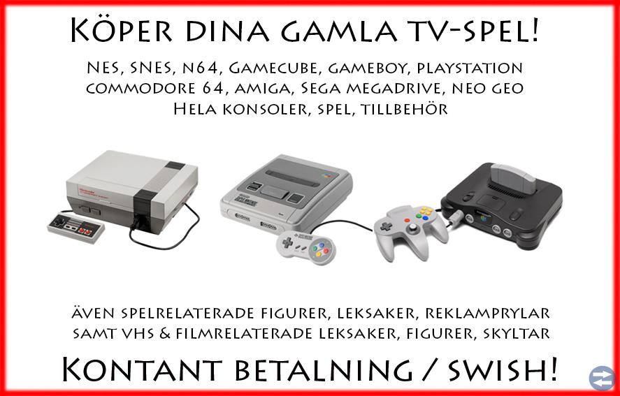 Köper Dina Tv-spel, Leksaker, VHS, Figurer!