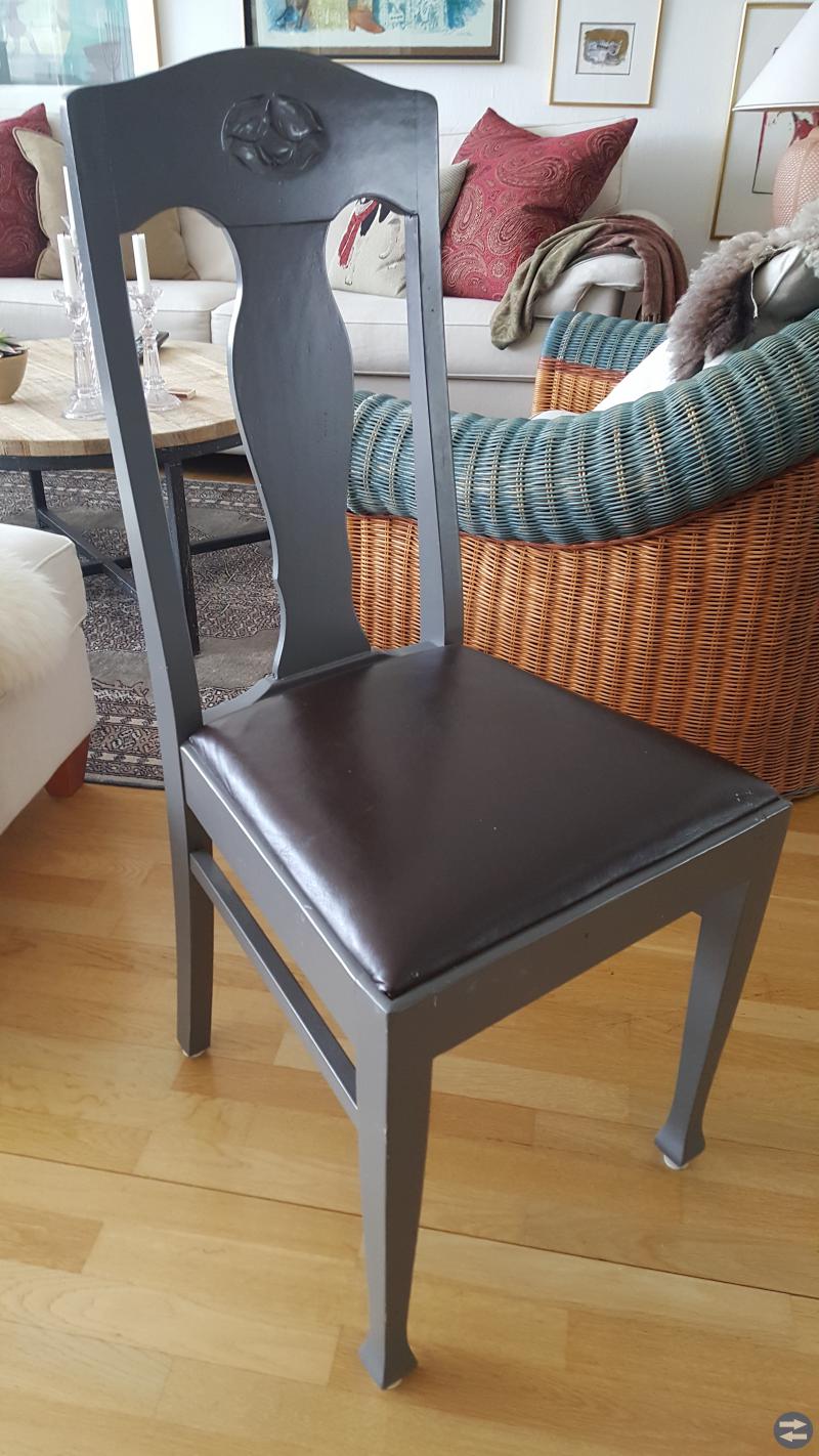 8 st äppelstolar kr 1600:-