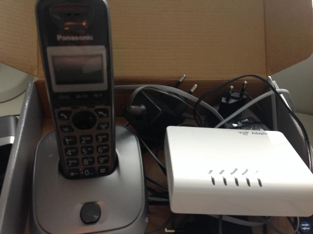 Trådlös telefon med IP enhet