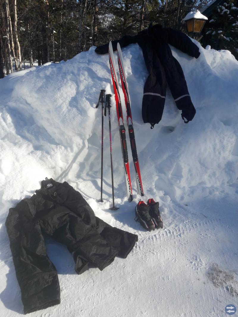Skidutrustning skoteroverall mm