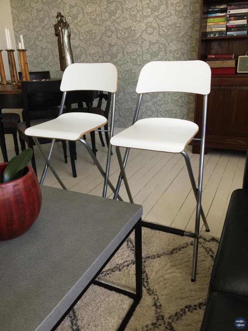 2 st barstolar från ikea
