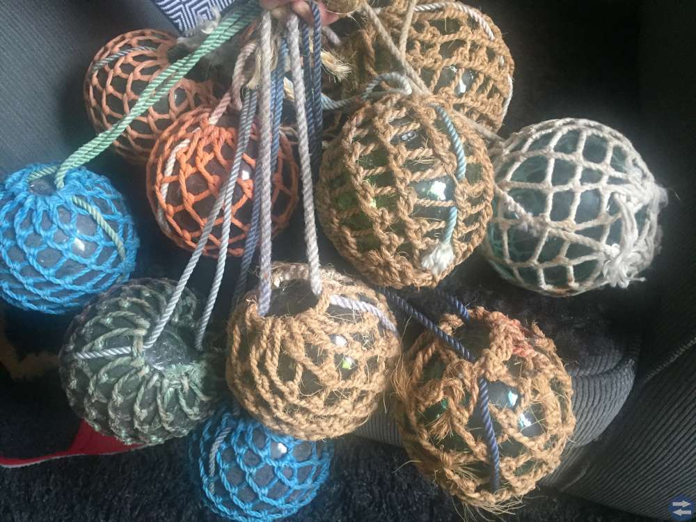 Mycket vackra antika glasflöten handblåsta maritim