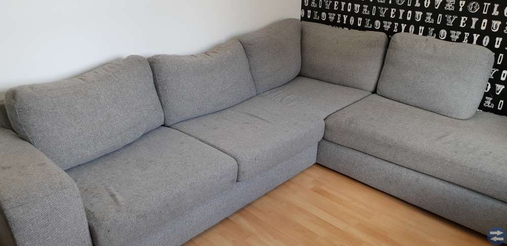 Divan soffa ljusgrå