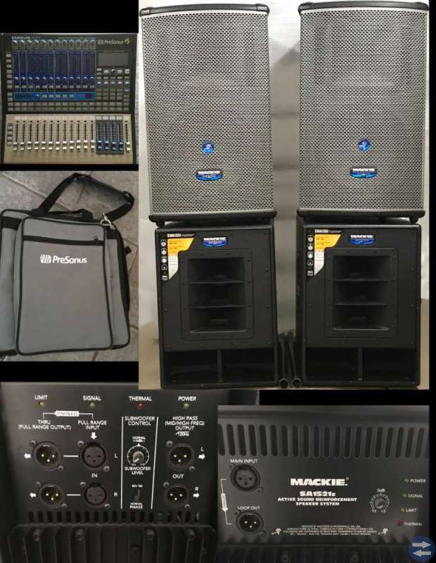 Mackie och Presonus PA