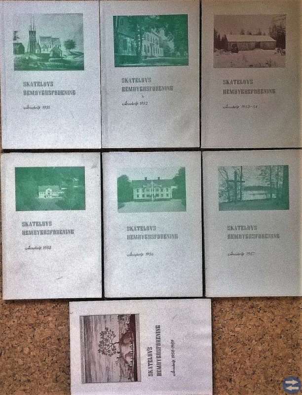 SKATELÖVS HEMBYGDSFÖRENING ÅRSSKRIFTER. Se nedan.