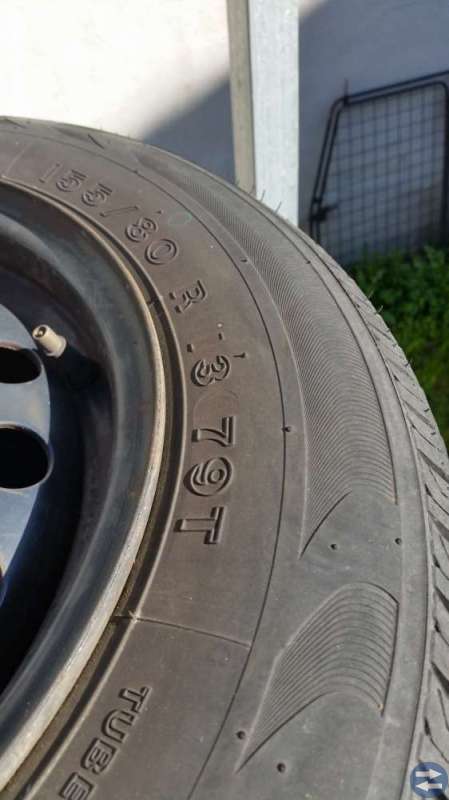 Sommar däck på fälg 155/80 R13