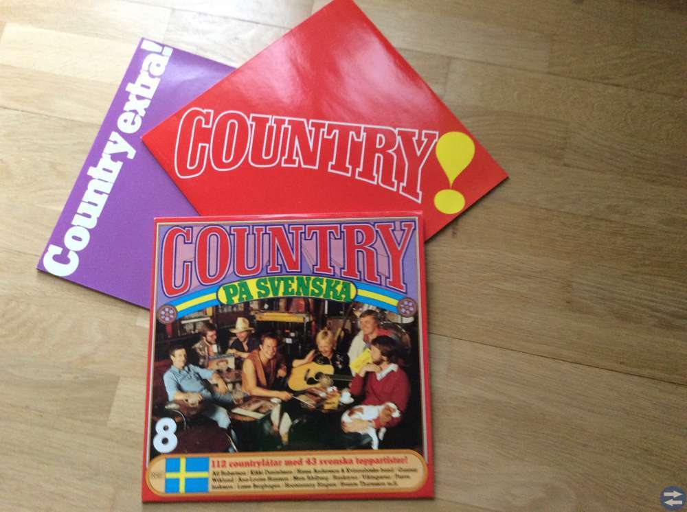 Country vinyl LP nya 10 st.