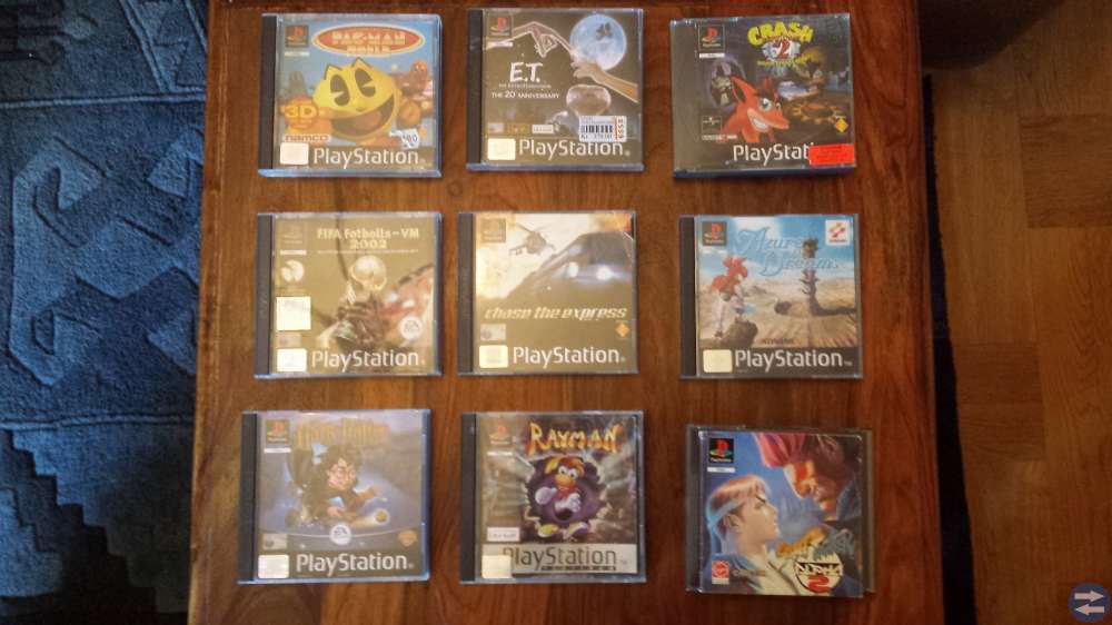 PS1 Spel -8 st (Paket eller separat)