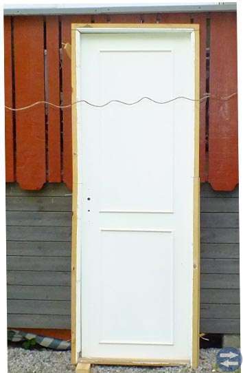 Vita dörrar med karm 80cm, 70cm