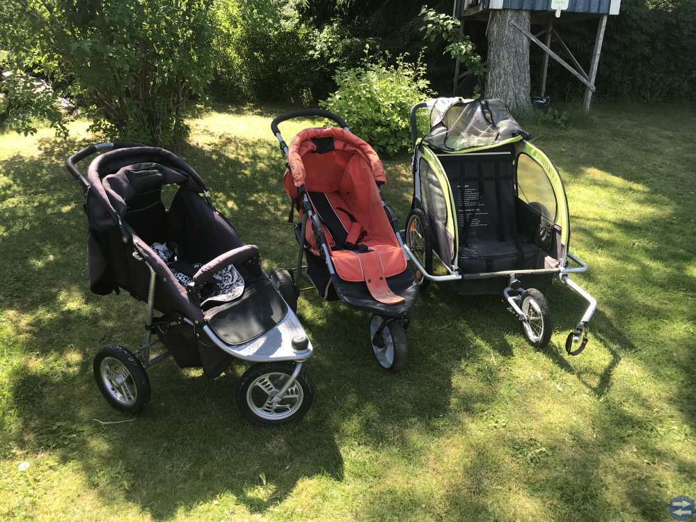 Barnvagn,sittvagn,sulky,cyckelkärra