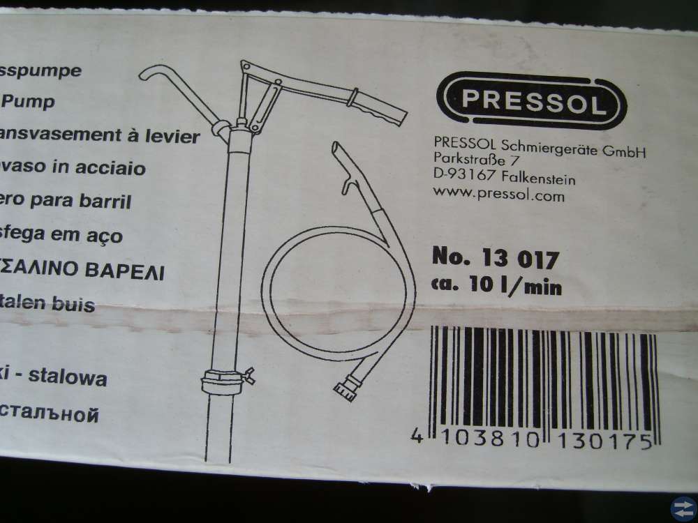 Manuell fatpump, metall.