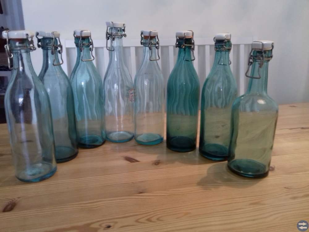 Gamla glasflaskor