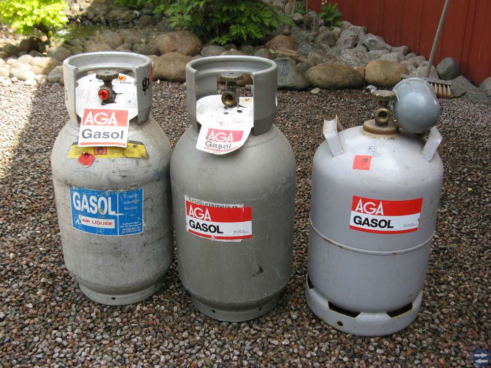 GAS tuber 11 kg Stål + Aluminium