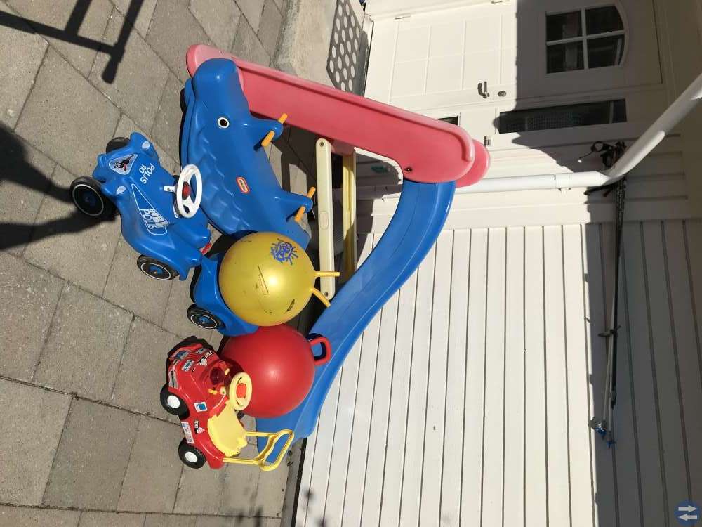 Rutschkana, Bobbycar, gunga val, läragåbil