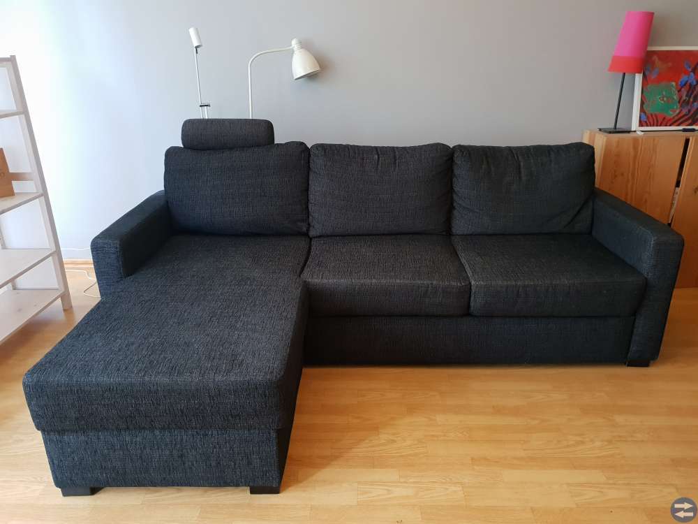 3-sits bäddsoffa med schäslong