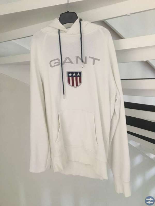 Gant hoodi vit