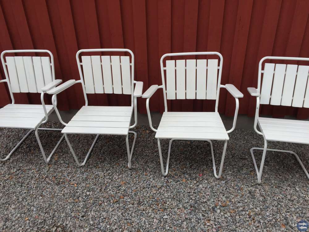 Trädgårdsstolar typ Grythyttan 4st