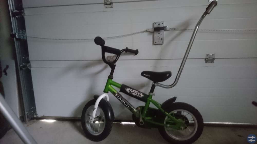 Barncykel med handtag