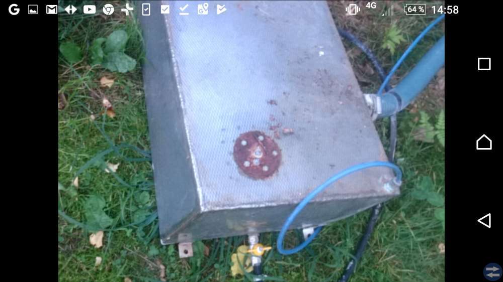 Komplett Rostfribränsle tank ca40 L