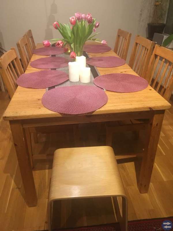 Matsalsbord +6 stolar