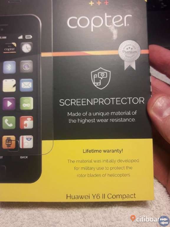 Displayskydd till Huawei Y6 ll Compact