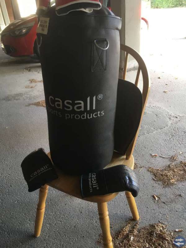 Boxning säck med 2 par handskar
