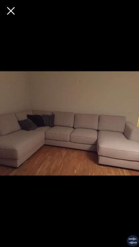 Dubbeldivan soffa