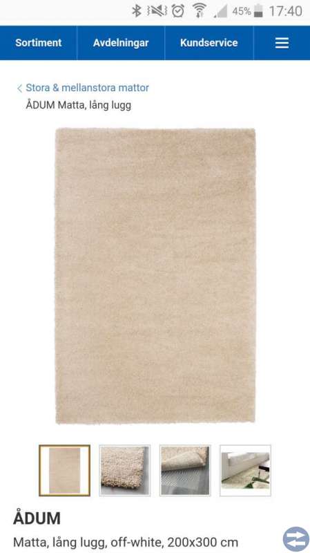 Beige matta 300x200