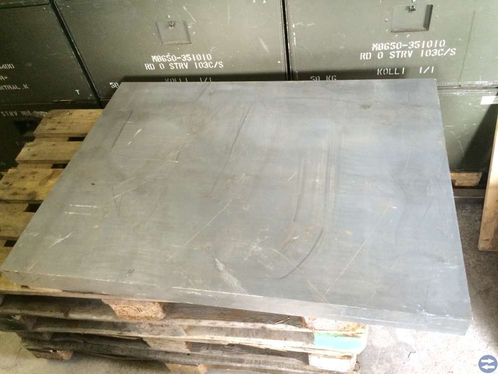 Aluminiumämne (3av3) fräsämne 1118x823 mm tj. 75mm