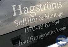 Solfilm på motorfordon och fastigheter.