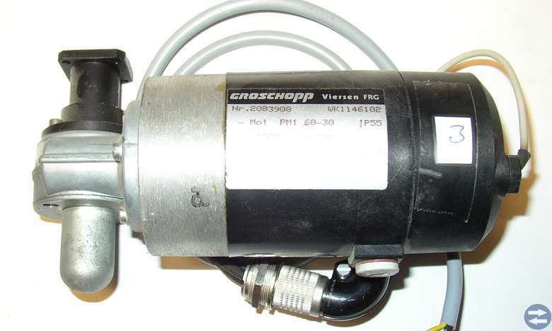 DC-motor 190 Volt 40 W m. växel (3av3)