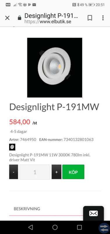 Design Light ledspot 11 w