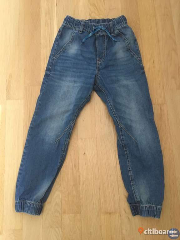 Jeans med resår i midja supermjuka strl 128