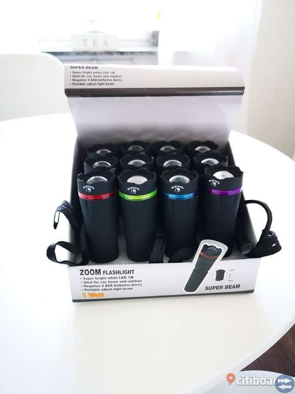 Led Ficklampor med zoom