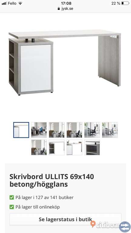 Skrivbord från Jysk