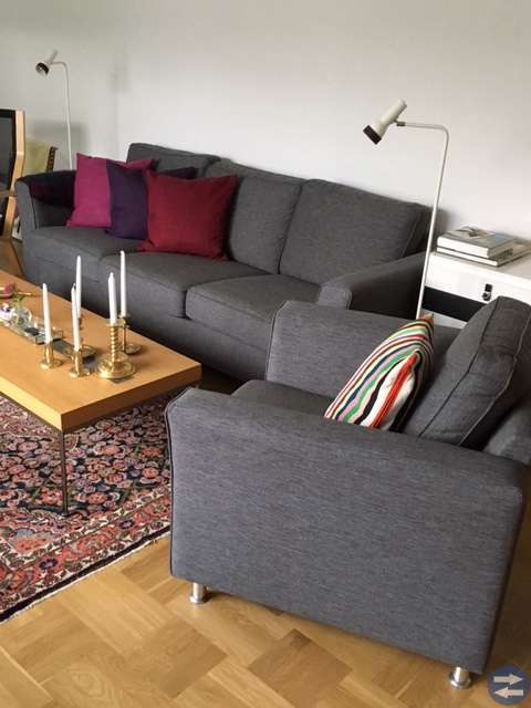Soffa och fåtölj