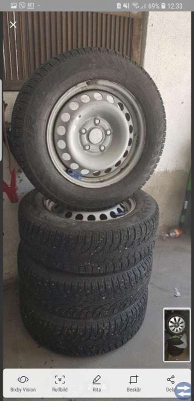 15 tom vinter däck mycket fina 5x112